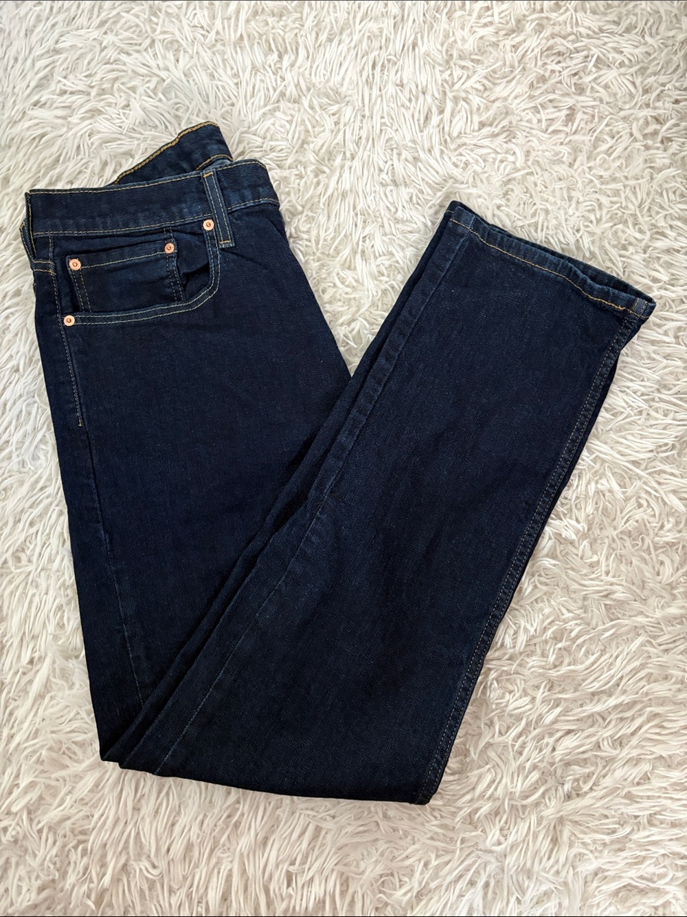 Levi's Men's Dark Wash Straight Jeans